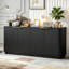 Buffet 63 "à rayures verticales avec rangement-129685009