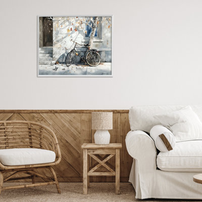«Autumn Ride on Quiet Street», estampe numérique, design par Franklyn Gregory