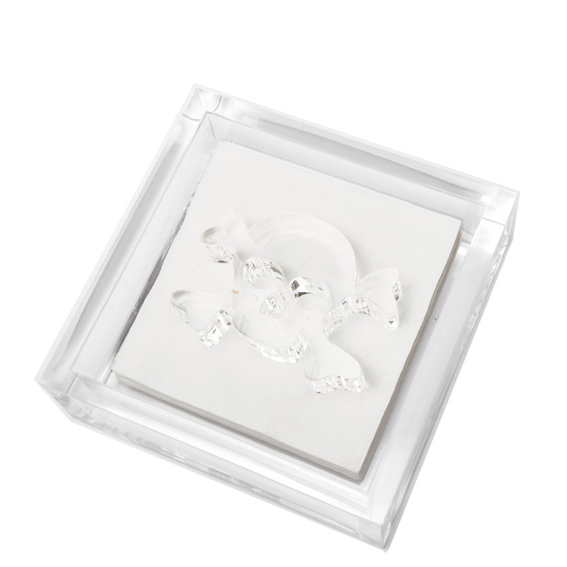 Porte-serviette plat en acrylique