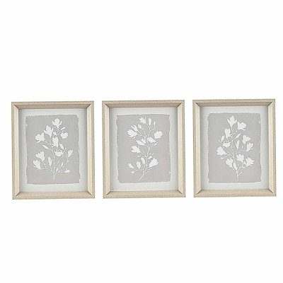 3-piece Framed Glass Wall Art Set