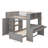 Eleonora Kids Full Over Twin Loft Bed with Drawers-1860560224