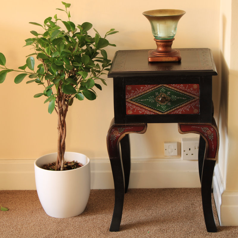 Andriel Solid Wood Trestle End Table