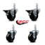 4 Piece Phenolic Caster Set