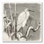 Petit oiseau aigrette - reproduction de dessin sur toile-59761022-59761023