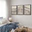 Anneau d'arbre «Œuvre de souche en bois de chêne rustique, décor de cabane de ferme, photos murales neutres, 3 pièces encadrées sur toile, impression numérique sur giclée»-91259875-119460509
