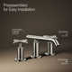 Purist® Widespread Bathroom Sink Faucet with Low Cross Handles and Low Spout
