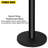VEVOR 35'' H x 79'' W Stanchion System