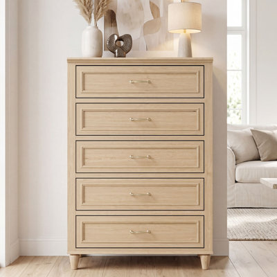 46" Tall 5-Drawer Chest of Drawers 