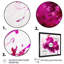 Viva Magenta Secret Wispers III - Art mural abstrait à l'encre liquide pour le salon-1182497936-1182497966