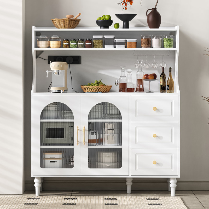 139cm Kitchen Pantry, White