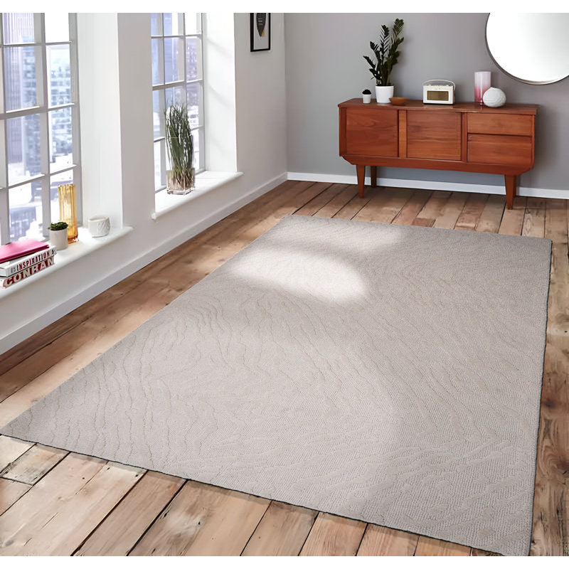Bilyana Solid Colour Hand Woven 160cm X 230cm Area Rug