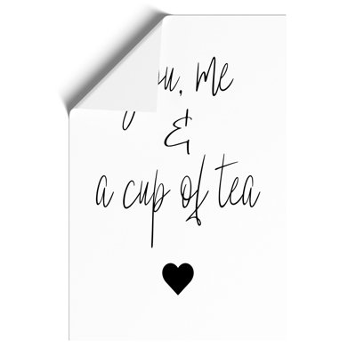 You Me and a Cup of Tea - Frameless Print