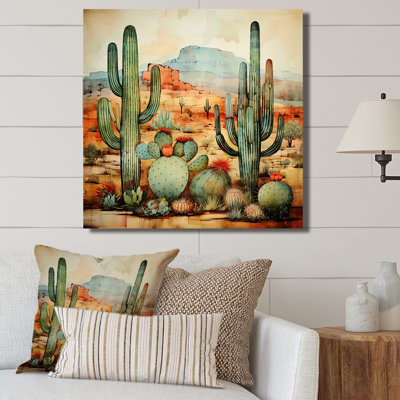 «Desert mexicain Serenity 2», reproduction d'art sur toile