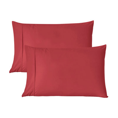 Ensemble de 2 taies d'oreiller 100% microfibre brossée, douce et confortable, infroissable, résistante à la décoloration, résistante aux taches, grand / très grand