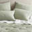 Breeze Sage 100% Cotton Gauze Embroidered 3-Piece King Quilt Set-114959099-115270020