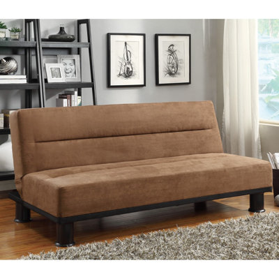 Modern Sofa1pc Elegant Lounger  Microfiber Upholstery Solid Wood  Home Furniture Sleeper Sofa