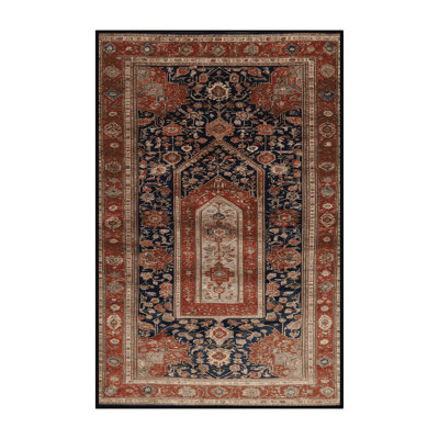 Tapis brun turc lavable à la machine