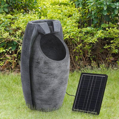Outdoor Urn Fountain with Lights