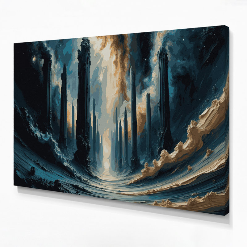 Art mural sur toile gris, H 12 po x l 18 po