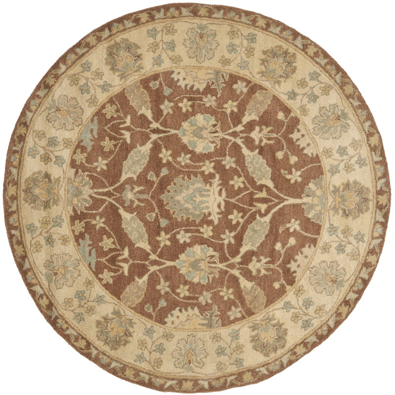 Dunbar Hand Tufted Wool Oriental Rug, Round 8'