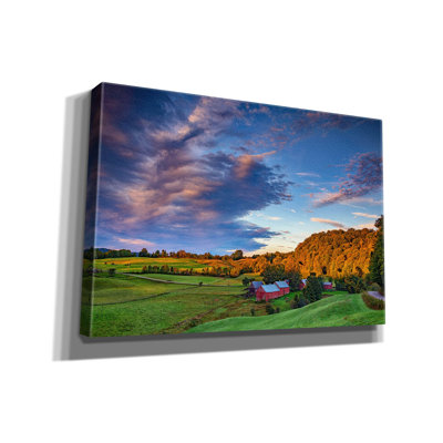 «First Light On Jenne Farm» par Rick Berk, art mural sur toile