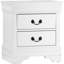 Table de chevet de chambre à coucher blanche avec qualité de fabrication-1194036120