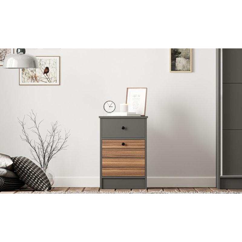 Dau 45cm W Manufactured Wood Bedside Table