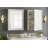 Charley Surface Mount Framed Medicine Cabinet with 3 Shelves-1867488305-1817475170