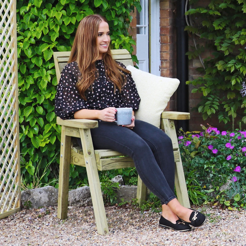 Strahan Outdoor Patio Dining Armchair