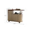 Table basse et roulettes Mid-Century