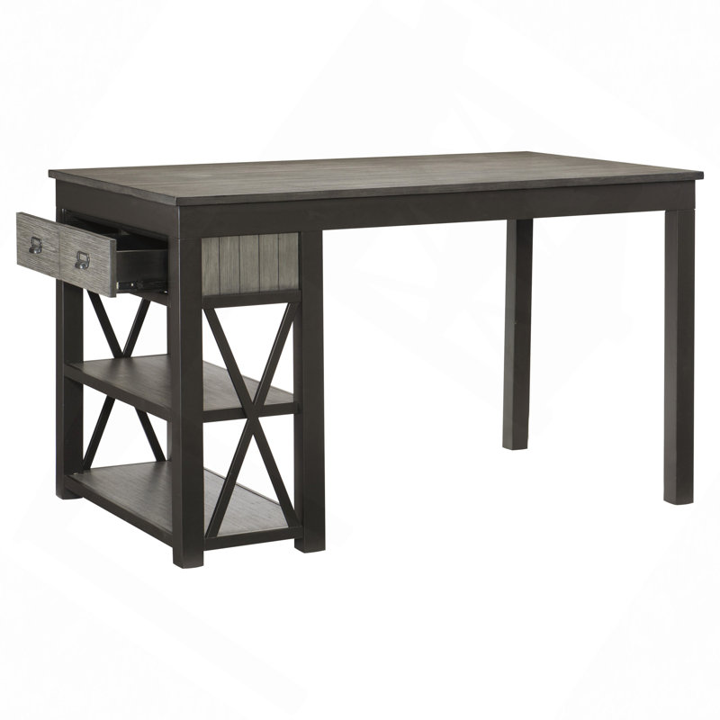 Table de salle à manger à hauteur de comptoir 1Pc avec tiroirs de rangement