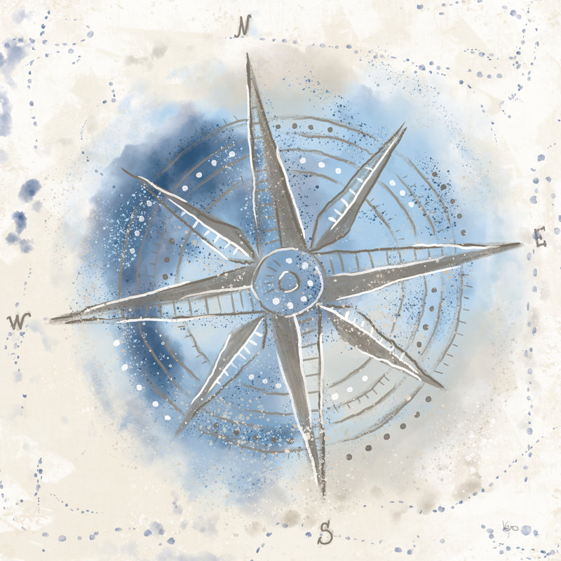 Explorez le monde II - bleu-brun, H 20 po x l 20 po, Non, Toile tendue