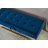 58.6" Bed Bench Metal Base With Storage Grey Velvet-966425480