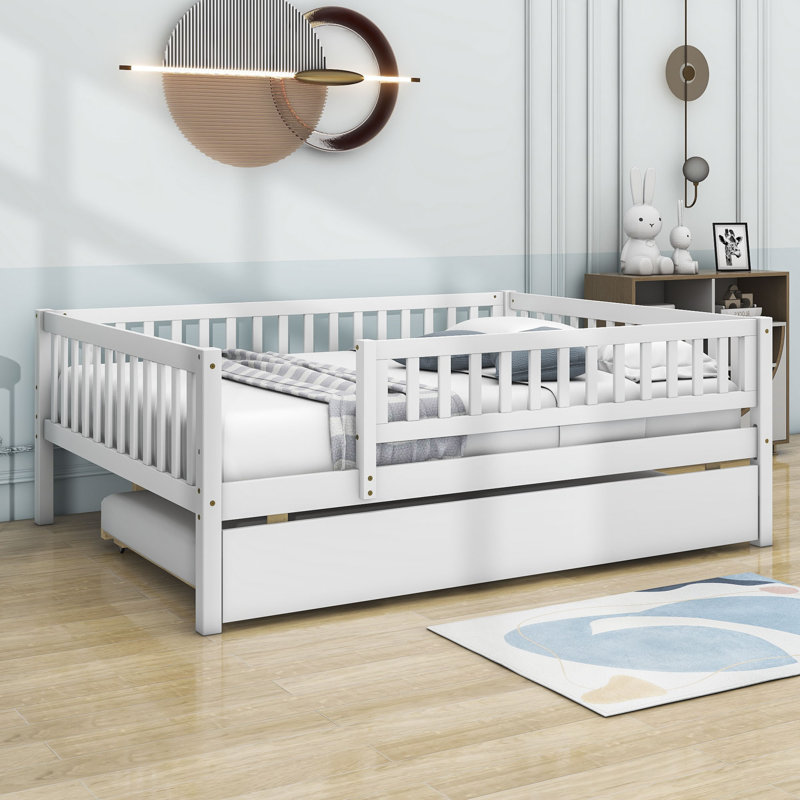 Alene Daybed with Trundle, White, Full