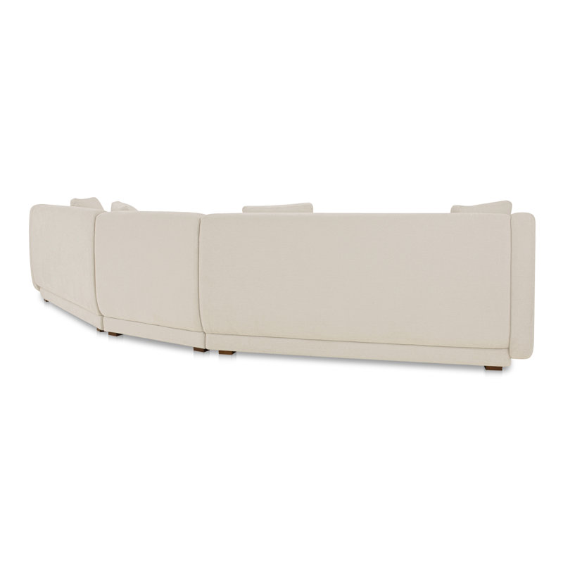 Canapé modulaire 3 pièces Rae, Polyester blanc