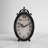Meyonne Analog Quartz Movement / Crystal Tabletop Clock in Rustic Black