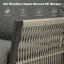 Ensemble de fauteuils oscillants pivotants 3 pièces Aurora Modern-888368289-888368288