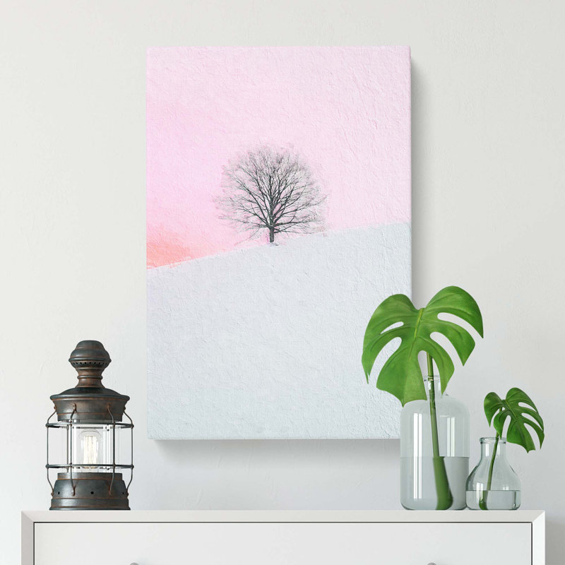 A Winter Tree at Sunset - Wrapped Canvas, 50cm H x 35cm W x 3cm D