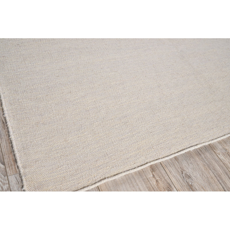 Chelsea Flatweave Wood Area Rug, Rectangle 9' x 12', Silver