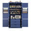 Grande armoire de rangement autoportante de style shaker avec 2 prises de courant, tablettes réglables et tablettes de porte-1035920200