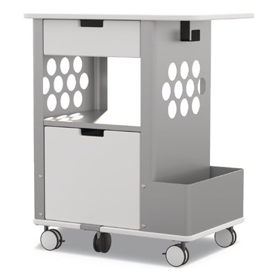 33.5'' H x 28'' W Utility Cart with Wheels