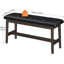 Banc rembourré en faux cuir Malichi