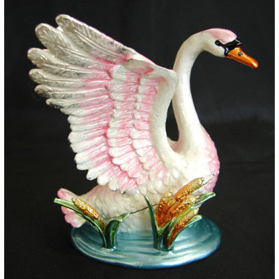 Figurine en oie Bejeweled Feng Shui
