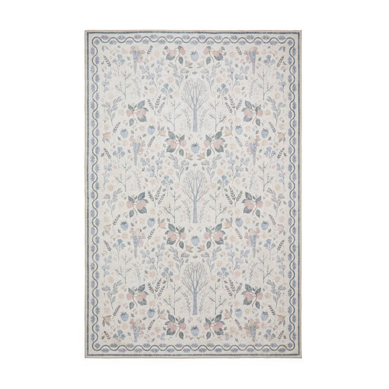 Vintage Look Digitally Printed Area Rug, Runner 61 x 230 cm