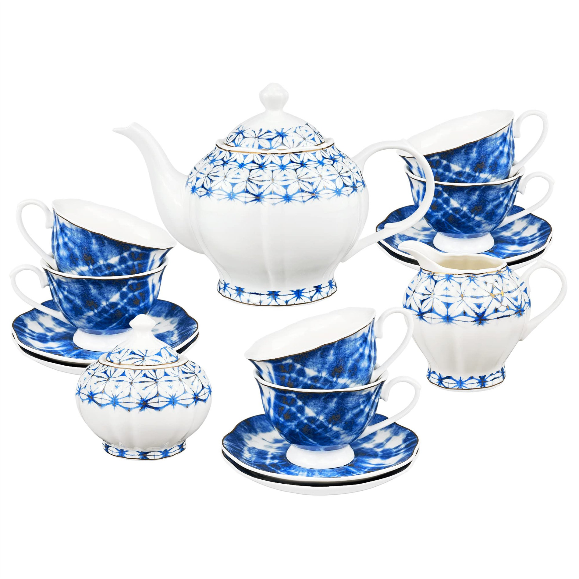 Rosalind Wheeler Clivens 1.5ml No Pattern And Not Solid Colour Teapot Set