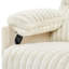 Fauteuil inclinable manuel en velours côtelé