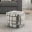 Multi-Color Square Footstool Pouf With Upholstery - 300Lbs Weight Capacity, Non-Slip Base, 16"H, Modern In Multi-Color, 16"X16"X16