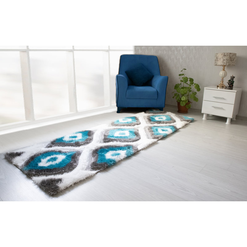 Abstract Rug, Runner 2' x 7'