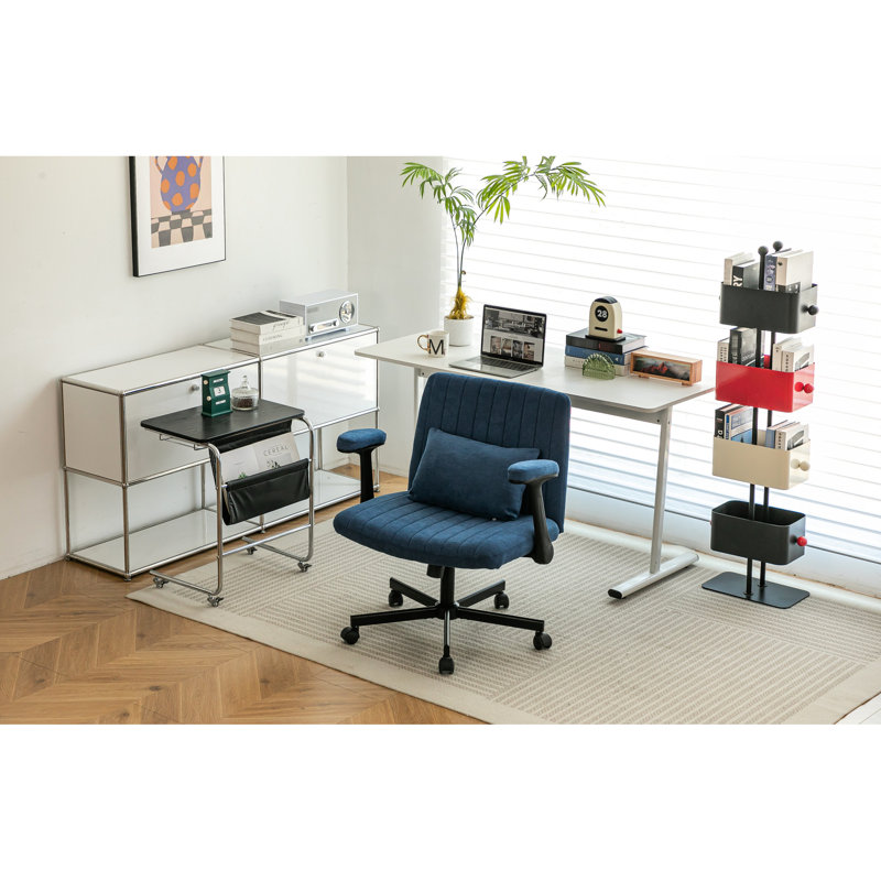 Fauteuil de bureau Blue Cross, Tissu, Bleu
