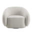 Fauteuil Isabel Boucle beige avec pivot-7802956